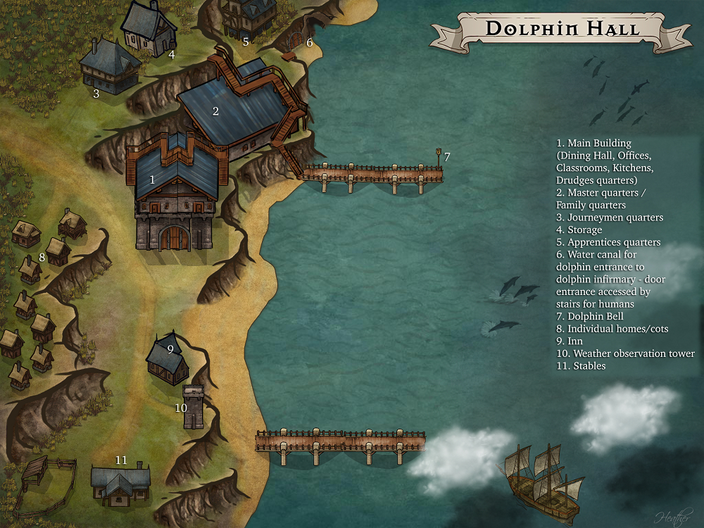 Dolphin Hall Map